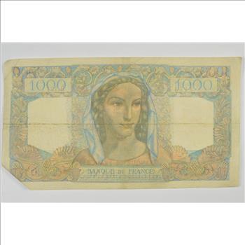 Vintage Franc Paper Money - Highly Collectible - Great Artwork