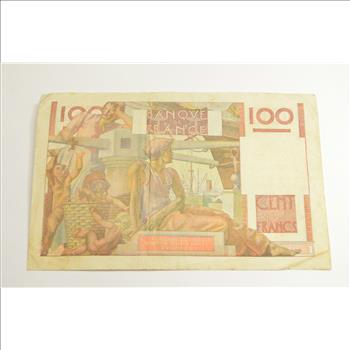Vintage Franc Paper Money - Highly Collectible - Great Artwork