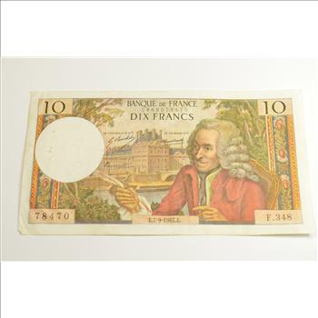Vintage Franc Paper Money - Highly Collectible - Great Artwork