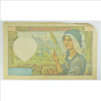 Vintage Franc Paper Money - Highly Collectible - Great Artwork