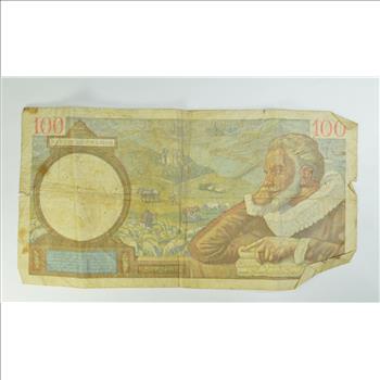 Vintage Franc Paper Money - Highly Collectible - Great Artwork