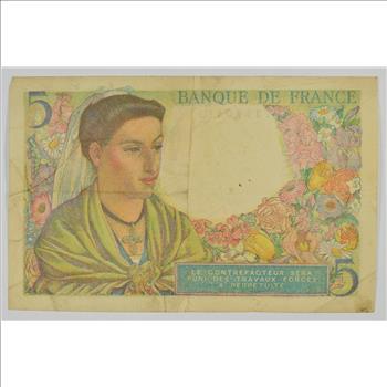Vintage Franc Paper Money - Highly Collectible - Great Artwork