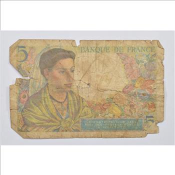 Vintage Franc Paper Money - Highly Collectible - Great Artwork