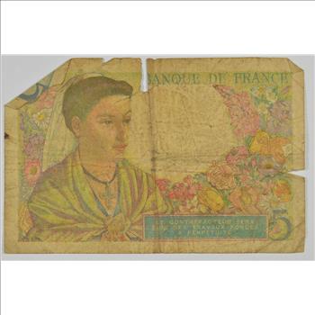 Vintage Franc Paper Money - Highly Collectible - Great Artwork