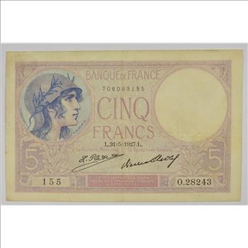 Vintage Franc Paper Money - Highly Collectible - Great Artwork