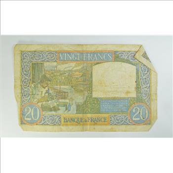 Vintage Franc Paper Money - Highly Collectible - Great Artwork