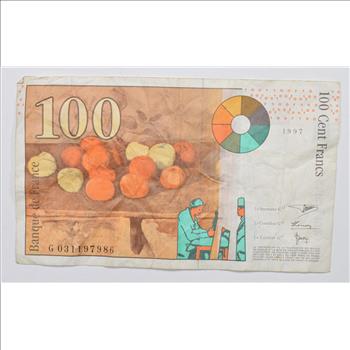 Vintage Franc Paper Money - Highly Collectible - Great Artwork