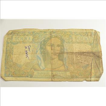 Vintage Franc Paper Money - Highly Collectible - Great Artwork
