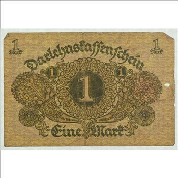 Vintage Germany Paper Money Currency - Historic German Note