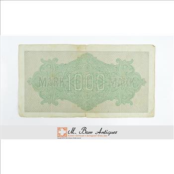 Vintage Germany Paper Money Currency - Historic German Note