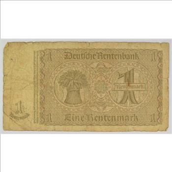 Vintage Germany Paper Money Currency - Historic German Note
