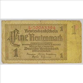 Vintage Germany Paper Money Currency - Historic German Note