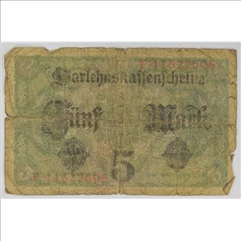 Vintage Germany Paper Money Currency - Historic German Note