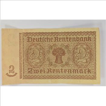 Vintage Germany Paper Money Currency - Historic German Note