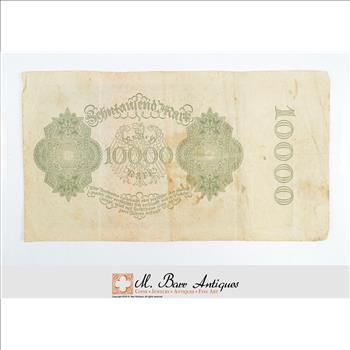 Vintage Germany Paper Money Currency - Historic German Note