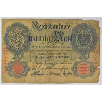 Vintage Germany Paper Money Currency - Historic German Note