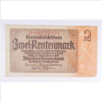 Vintage Germany Paper Money Currency - Historic German Note
