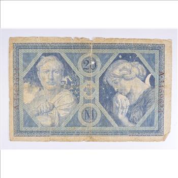 Vintage Germany Paper Money Currency - Historic German Note