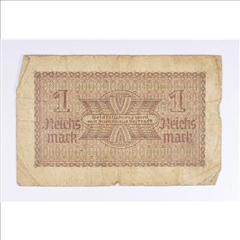 Vintage Germany Paper Money Currency - Historic German Note