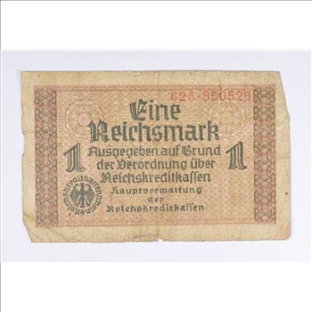 Vintage Germany Paper Money Currency - Historic German Note