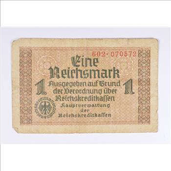 Vintage Germany Paper Money Currency - Historic German Note
