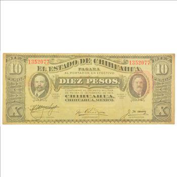 Vintage Mexican Paper Money Currency - Collectible Note