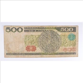 Vintage Mexican Paper Money Currency - Collectible Note