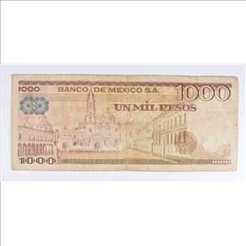 Vintage Mexican Paper Money Currency - Collectible Note