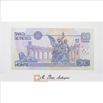 Vintage Mexican Paper Money Currency - Collectible Note