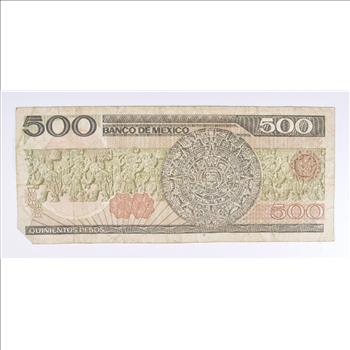 Vintage Mexican Paper Money Currency - Collectible Note