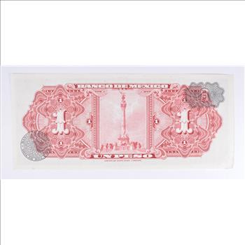 Vintage Mexican Paper Money Currency - Collectible Note