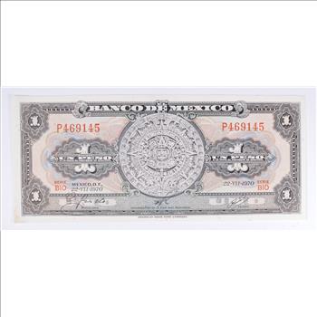 Vintage Mexican Paper Money Currency - Collectible Note
