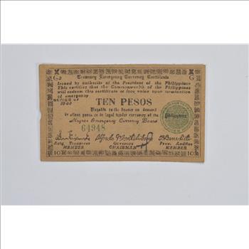 Vintage Philippines Paper Money Currency - Collectible Note