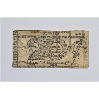Vintage Philippines Paper Money Currency - Collectible Note