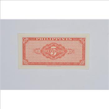 Vintage Philippines Paper Money Currency - Collectible Note