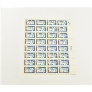 VINTAGE - UNUSED Entire SHEET Real USPS Postage Stamps!
