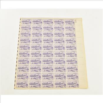 VINTAGE - UNUSED Entire SHEET Real USPS Postage Stamps!