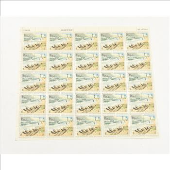 VINTAGE - UNUSED Entire SHEET Real USPS Postage Stamps!