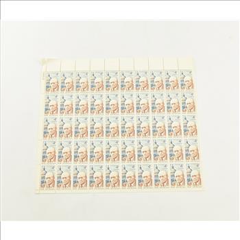 VINTAGE - UNUSED Entire SHEET Real USPS Postage Stamps!