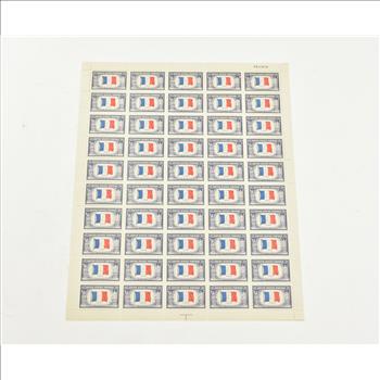 VINTAGE - UNUSED Entire SHEET Real USPS Postage Stamps!