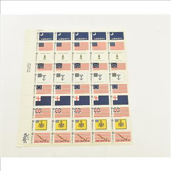 VINTAGE - UNUSED Entire SHEET Real USPS Postage Stamps!