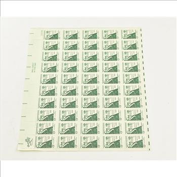 VINTAGE - UNUSED Entire SHEET Real USPS Postage Stamps!