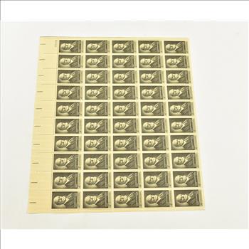VINTAGE - UNUSED Entire SHEET Real USPS Postage Stamps!