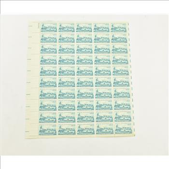 VINTAGE - UNUSED Entire SHEET Real USPS Postage Stamps!