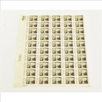 VINTAGE - UNUSED Entire SHEET Real USPS Postage Stamps!