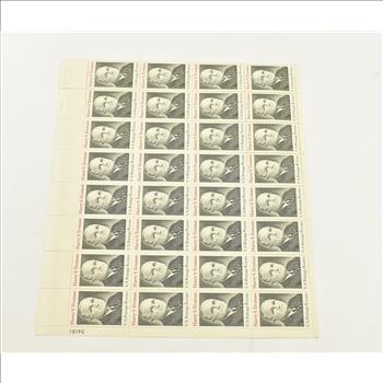 VINTAGE - UNUSED Entire SHEET Real USPS Postage Stamps!