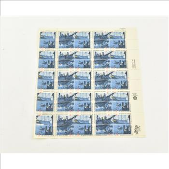 VINTAGE - UNUSED Entire SHEET Real USPS Postage Stamps!