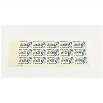 VINTAGE - UNUSED Entire SHEET Real USPS Postage Stamps!