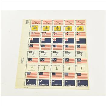 VINTAGE - UNUSED Entire SHEET Real USPS Postage Stamps!