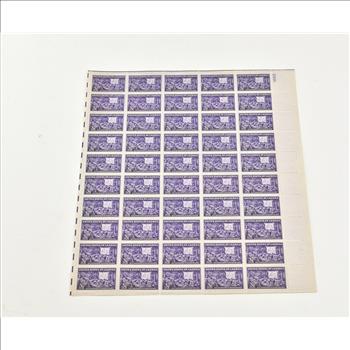 VINTAGE - UNUSED Entire SHEET Real USPS Postage Stamps!